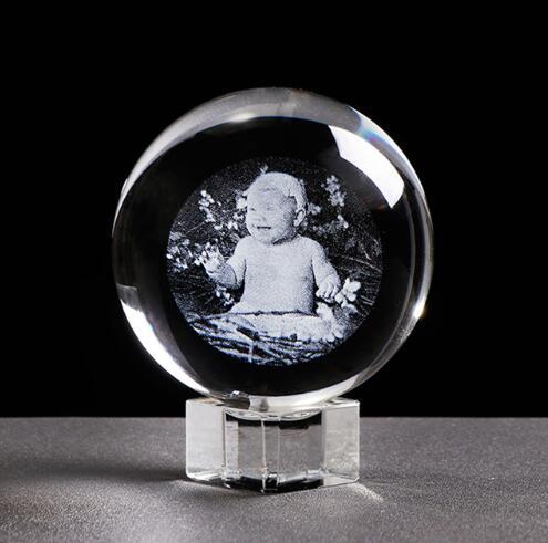 Glass Photo Ball Personalized Crystal Sphere
